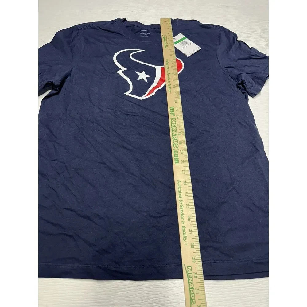 Nike Houston Texans T-Shirt Men's XL Navy On Field Essential Logo Short Sleeve‎